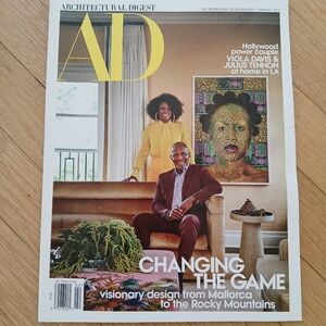 AD ARCHITECTURAL DIGEST MAGAZINE Feb 2023 Viola Davis Art Style Design Decor